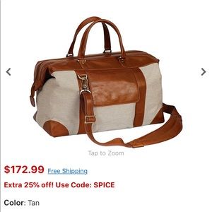 Bellino Stefan Weekender Bag - USED ONCE!